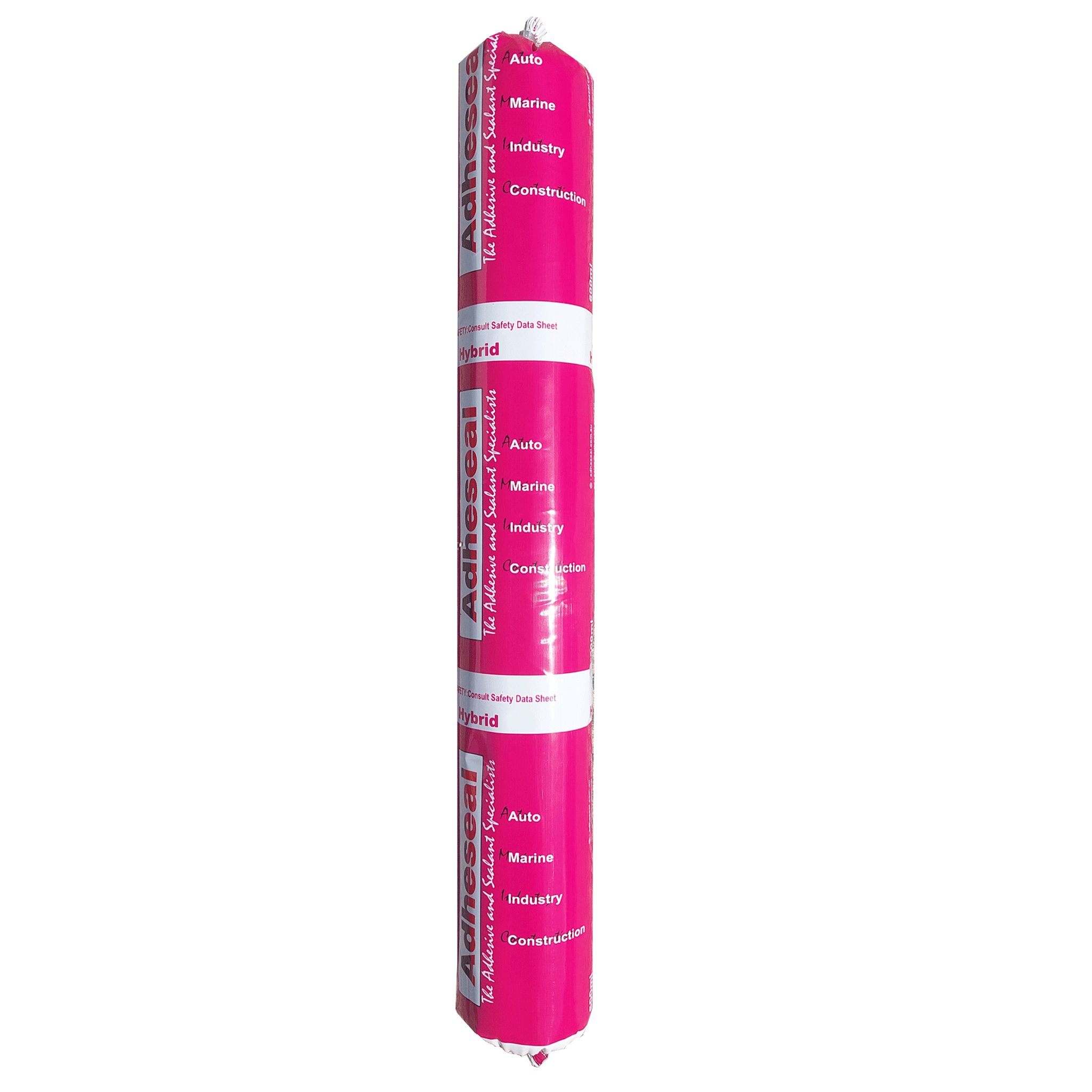 Adheseal Hi-Flex 50 pink 600ml sausage, MS Polymer hybrid sealant for ±25% joint sealing, aluminium bonding, façade waterp...