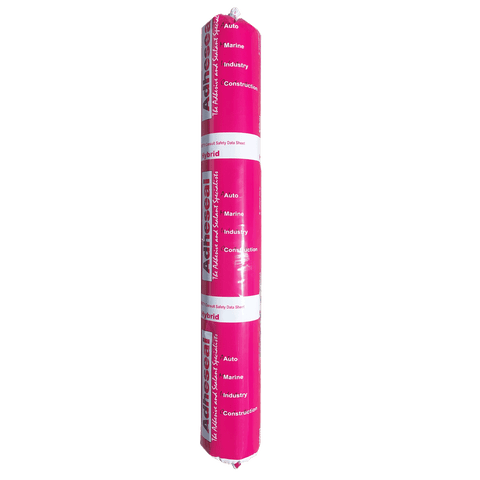 Adheseal Hi-Flex 50 pink 600ml sausage, MS Polymer hybrid sealant for ±25% joint sealing, aluminium bonding, façade waterp...