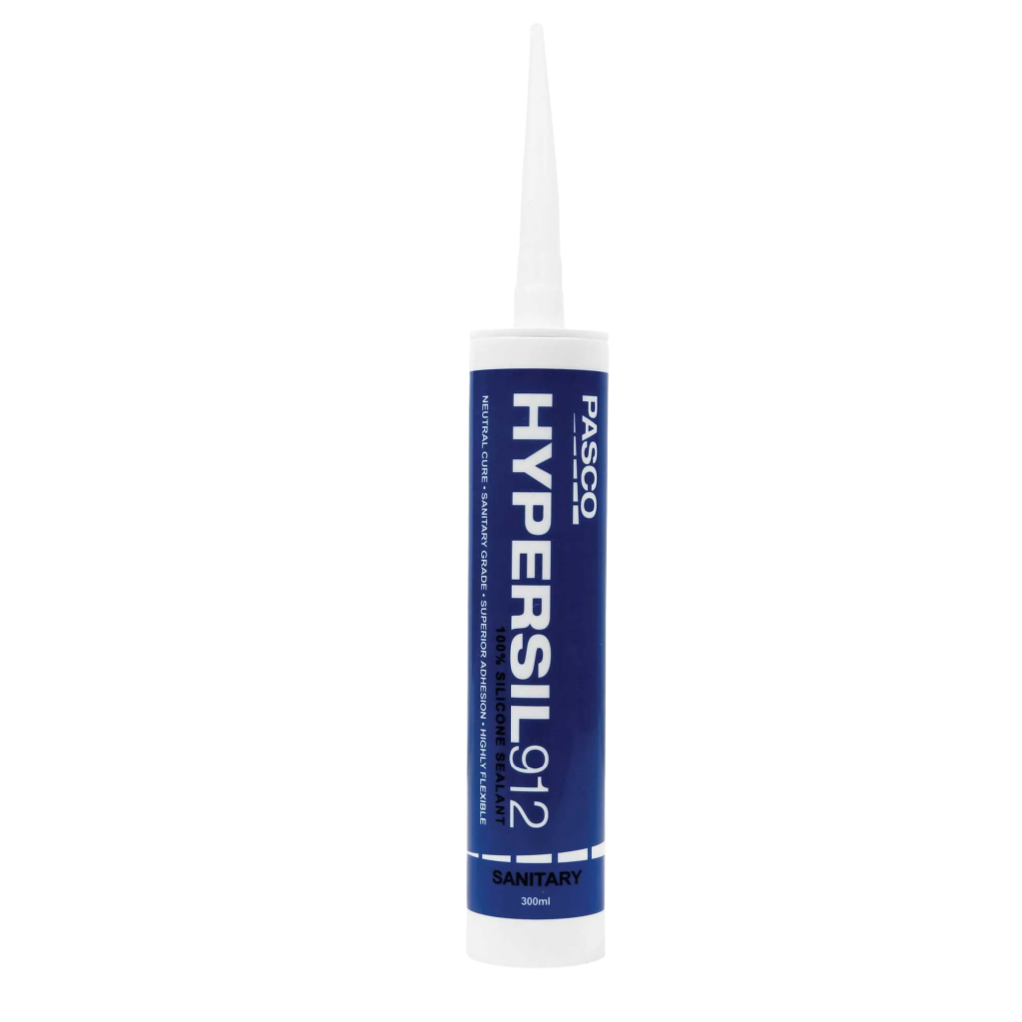 Pasco Hypersil 912 300ml neutral cure silicone sealant for mould-resistant waterproof joint sealing in showers & kitchens.