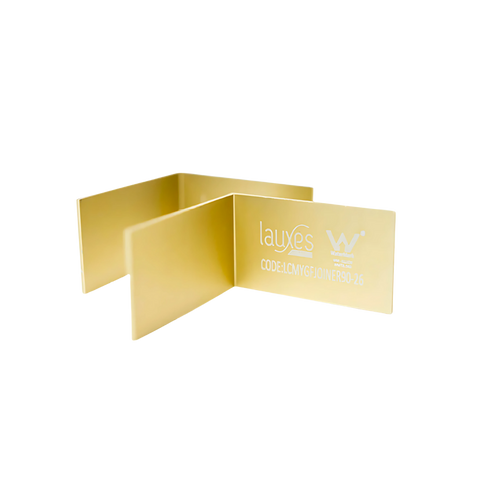 Lauxes 90° Waste Corner Joiner Pair, Matte Gold anodised aluminium for seamless rustproof turns in linear grate waterproof...