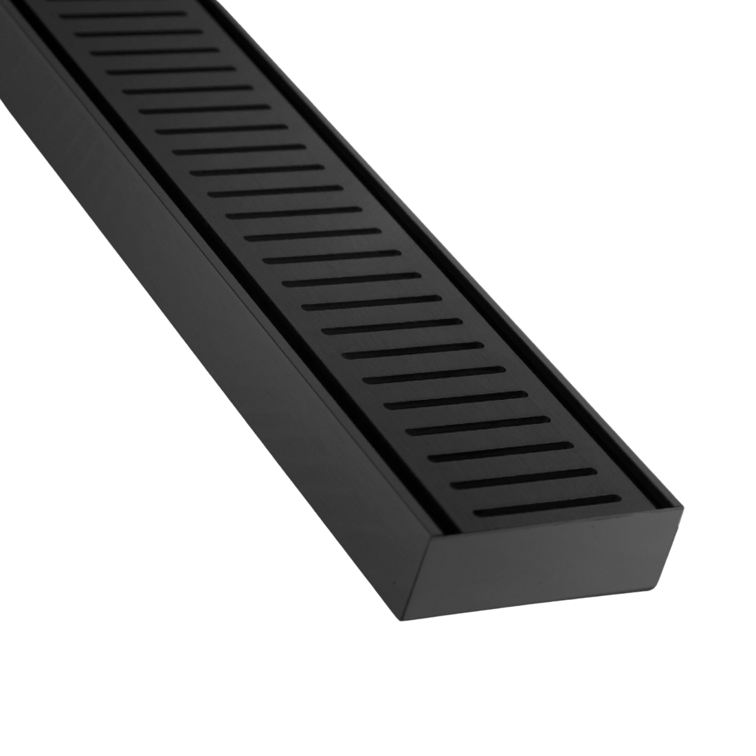 Lauxes Grates NXT 35 Midnight anodised aluminium linear drain