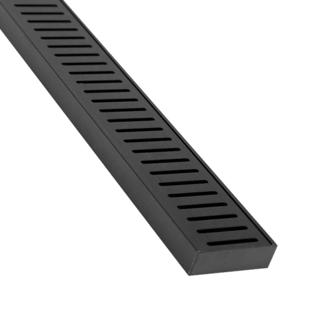 Lauxes Standard Floor Grate: rustproof aluminium linear drain for wet areas, bathrooms, balconies; custom-cut onsite, seam...