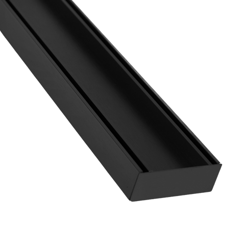 Anodised aluminium Tile Insert Plus Grate Kit: slim channel for seamless tile drainage over waterproofing membranes in wet...