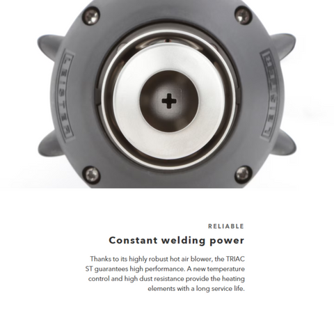 High-performance TRIARC ST hot air welding blower with robust design, temp control, dust resistance & long service life.