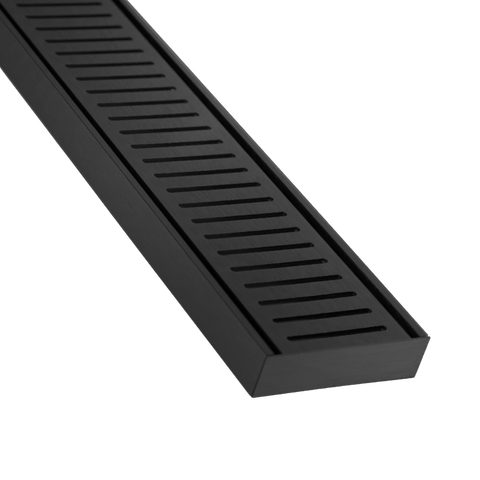 Lauxes Grates NeXT Generation NXT26 Linear Drain Kit – Includes End Caps & Pop Waste