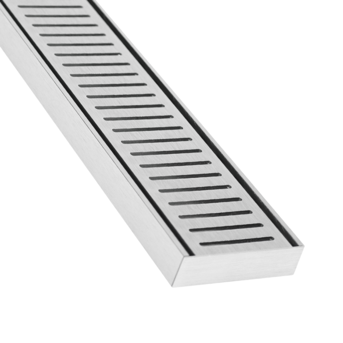 Lauxes Grates NeXT Generation NXT26 Linear Drain Kit – Includes End Caps & Pop Waste