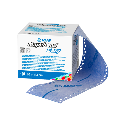 Mapei Mapeband Easy blue elastic joint tape, 30m x 13cm roll in open box