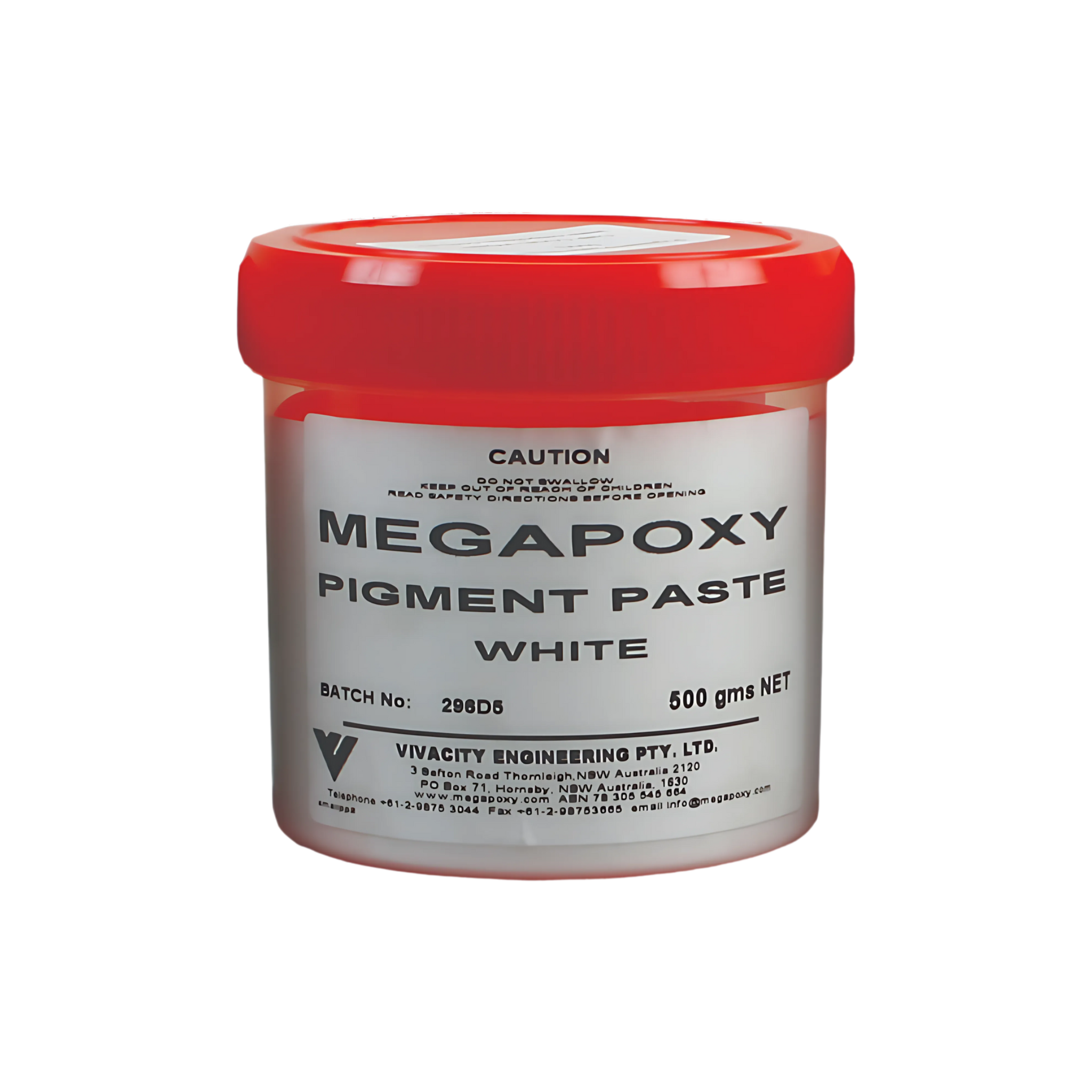 Megapoxy White Pigment Paste 500g jar: VOC-free additive for colour-matching epoxy repairs on stone, concrete, tiles.