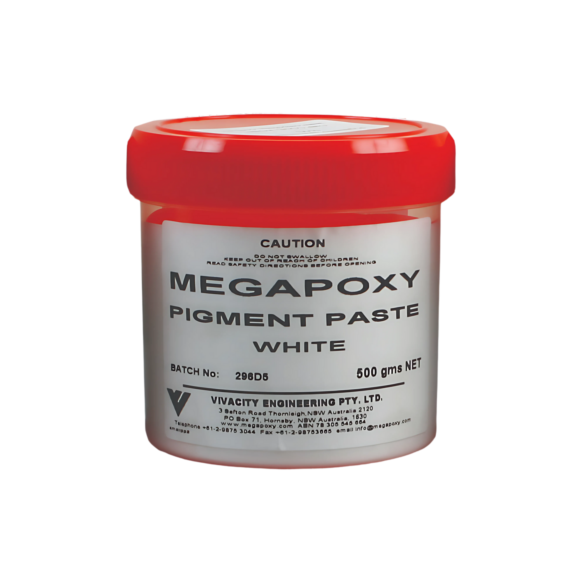 Megapoxy White Pigment Paste 500g jar: VOC-free additive for colour-matching epoxy repairs on stone, concrete, tiles.
