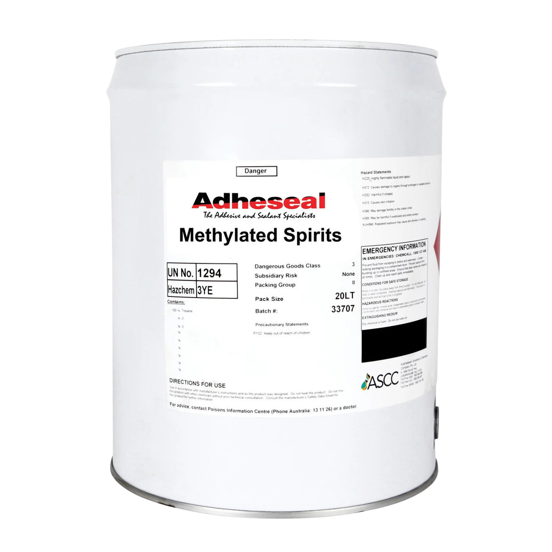 Methylated Spirits 95% - Solvents