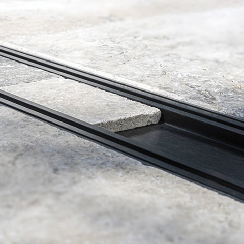 Lauxes Grates 128 Stormwater Tile Insert in Midnight, product view