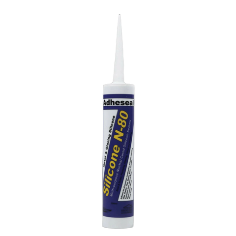 Adheseal N80 silicone sealant cartridge, neutral cure for structural glazing, high-movement expansion joints & waterproof ...