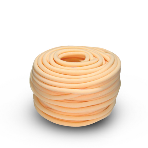 Coiled open cell backing rod, polyurethane foam prevents 3-sided adhesion in expansion joints for proper sealant cure.