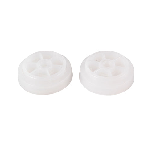 Adheseal Bulk Loading Plunger Kit: pair of white segmented plastic plungers for fast, clean bulk sealant loading in Type 3...