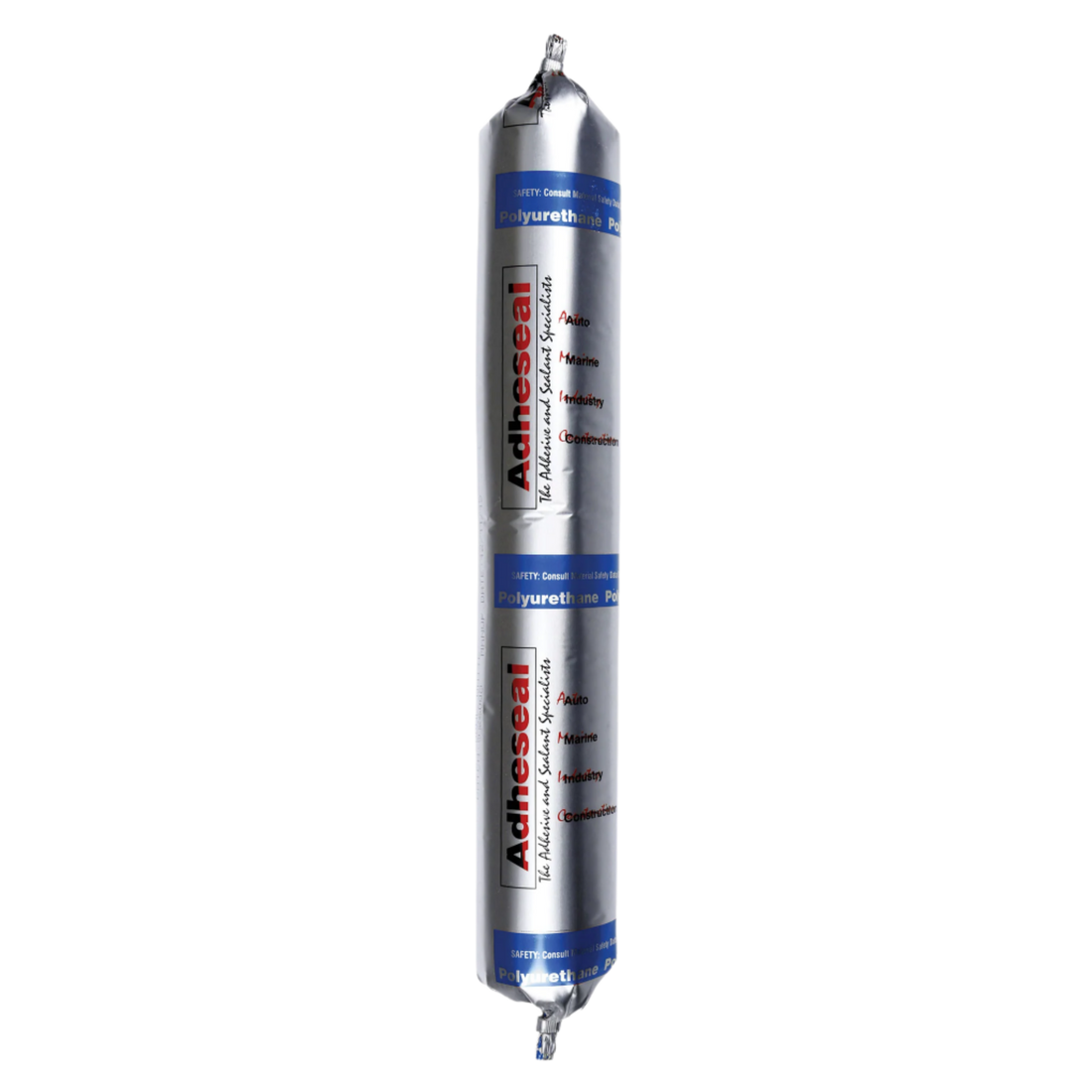 Adheseal PU-50FC polyurethane adhesive sealant sausage tube for structural bonding and anti-pick joint sealing.