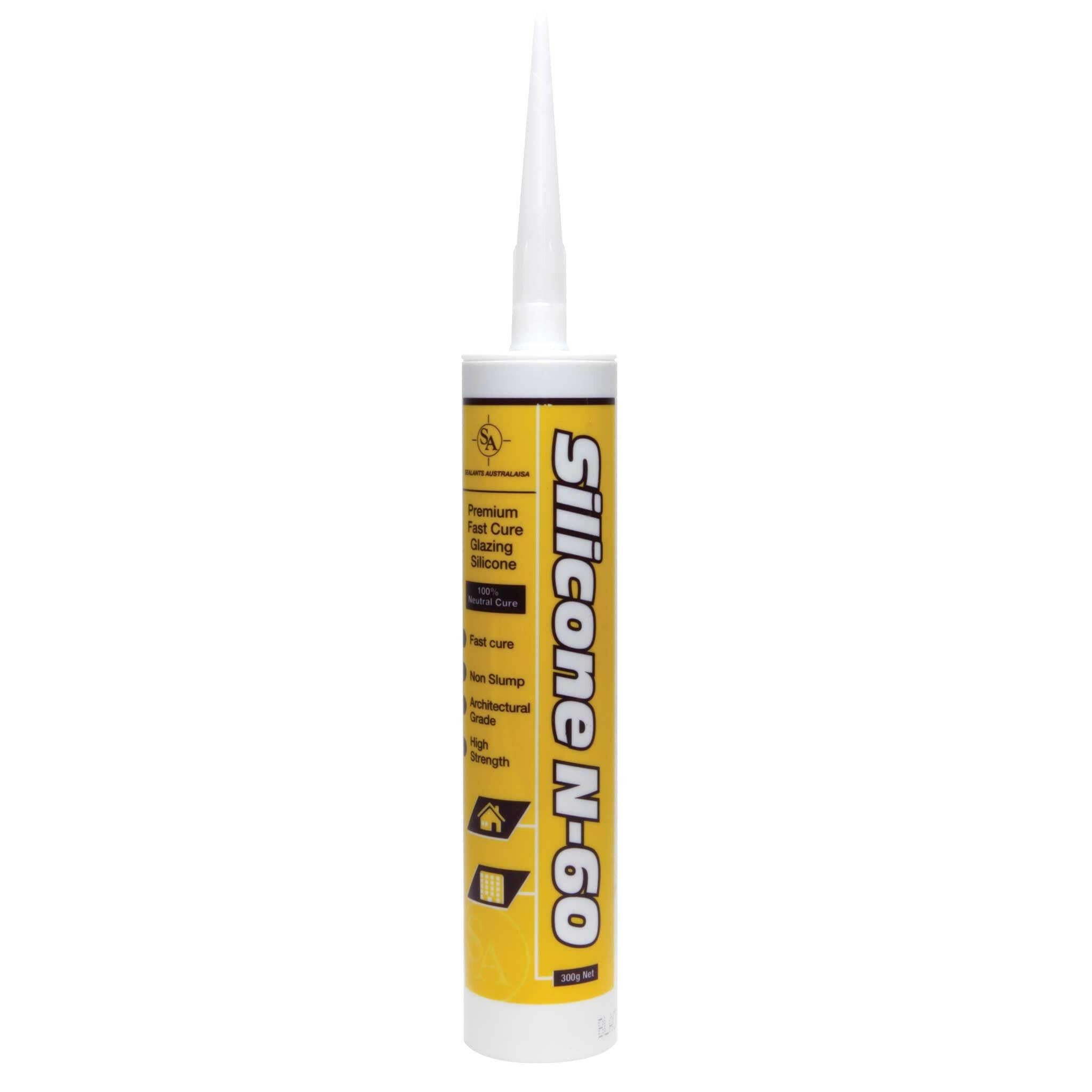 SA Silicone N60 high modulus neutral cure silicone sealant cartridge for structural glazing & weather sealing