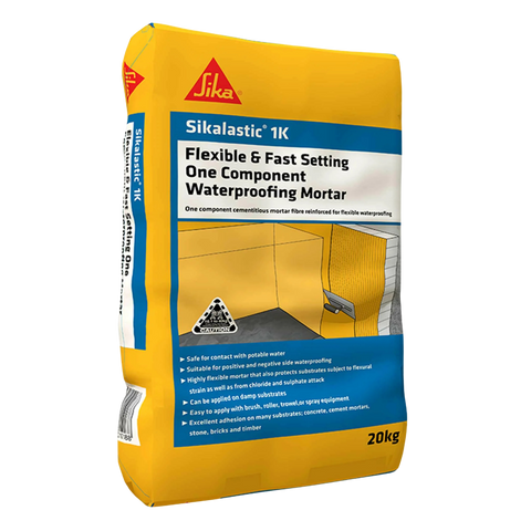 Sikalastic-1K one-component cementitious waterproofing mortar 20kg