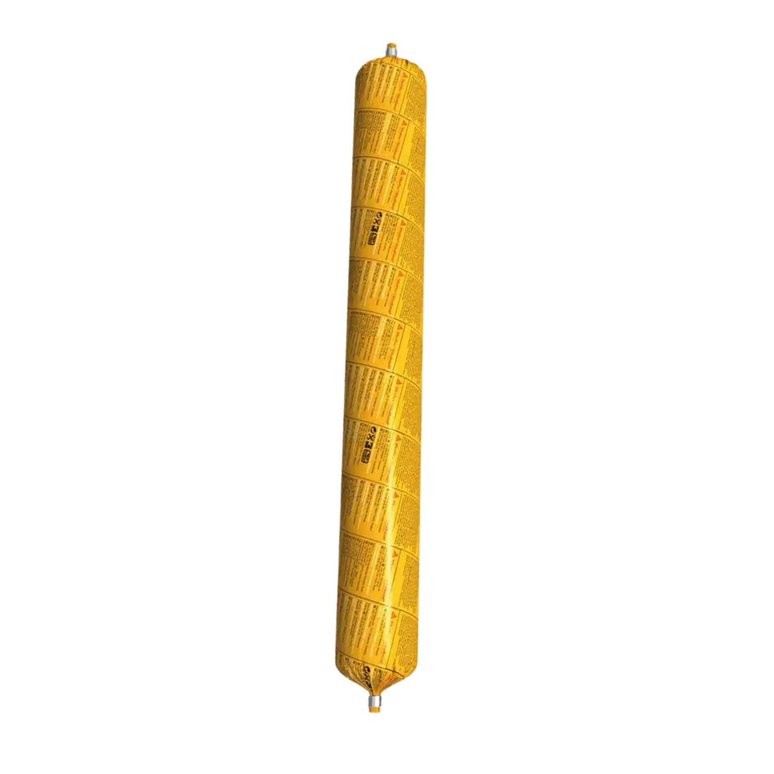 Yellow Sikasil Pool silicone sealant sausage for joint sealing in swimming pools, resists chlorine & fungus.