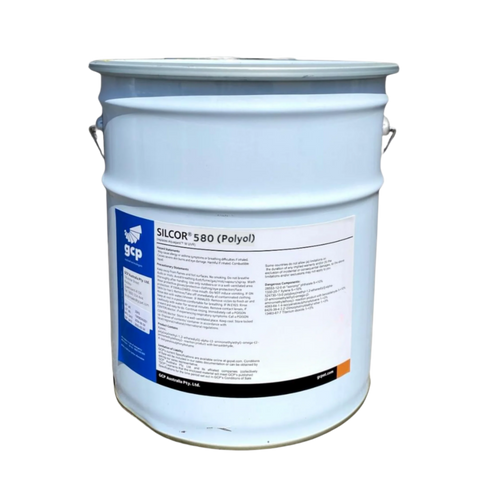 GCP Silcor 580 Polyol pail, two-part polyurethane waterproofing membrane for trafficable decks, balconies; AS 4654.1 Class...