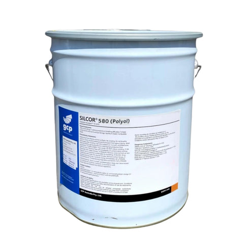 GCP Silcor 580 Polyol pail, two-part polyurethane waterproofing membrane for trafficable decks, balconies; AS 4654.1 Class...