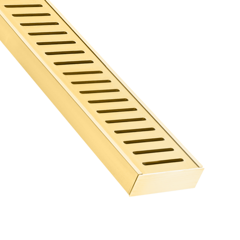 Lauxes Standard Floor Grate 70mm x 23mm – Gold
