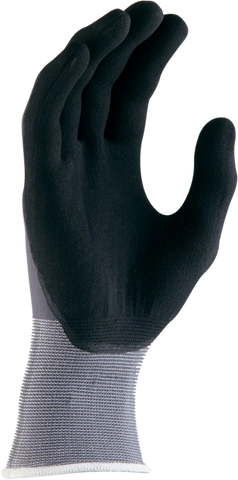 Supaflex GFN267 micro foam palm gloves: black coating, grey cuff for dexterity, grip, EN388 Level 4 abrasion in autoglass,...