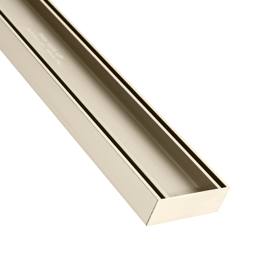 Lauxes Grates Tile Insert Plus 35 Brushed Nickel anodised aluminium linear drain